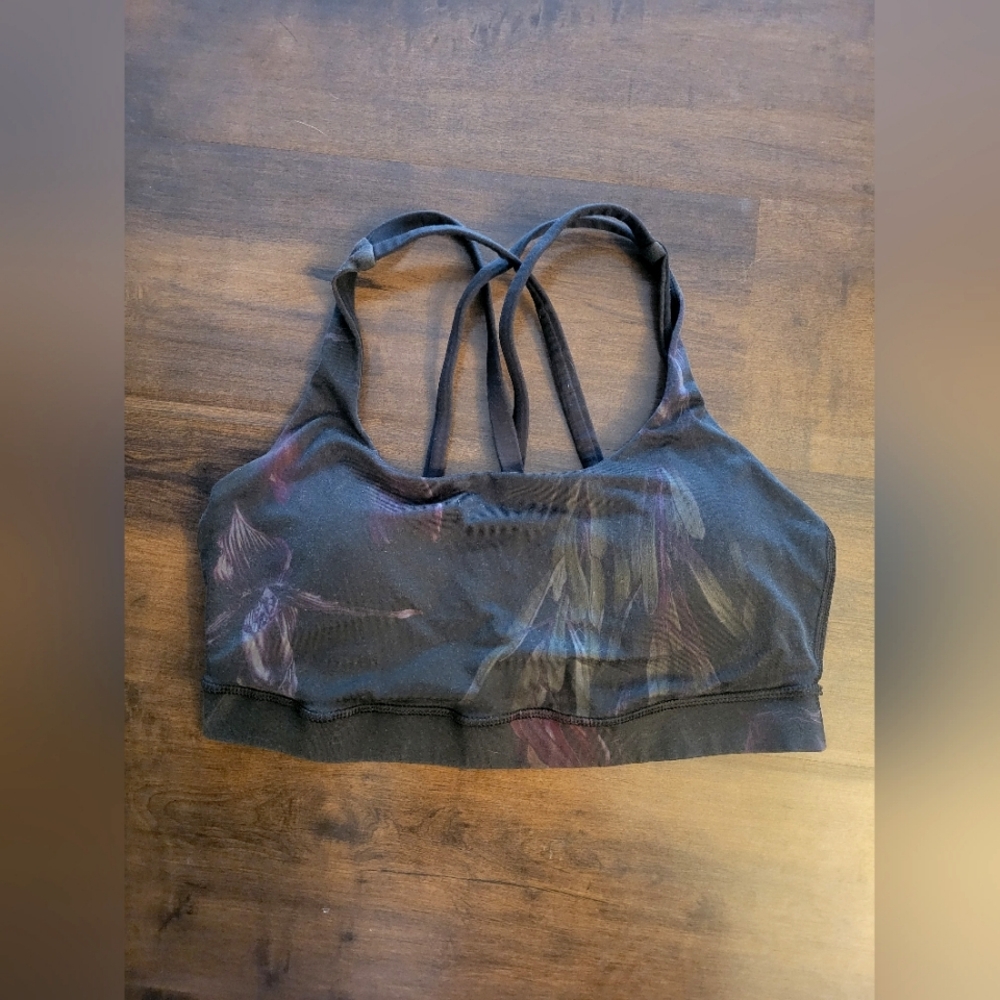 Lululemon Sports Bra with Feather Print